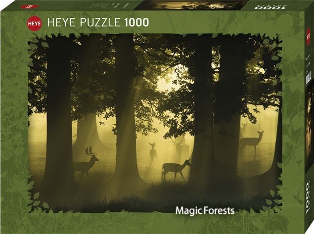 Details about  / NEW Heye Jigsaw Puzzle Game 1000 Pieces Tiles /"Magic Forests Stags/"